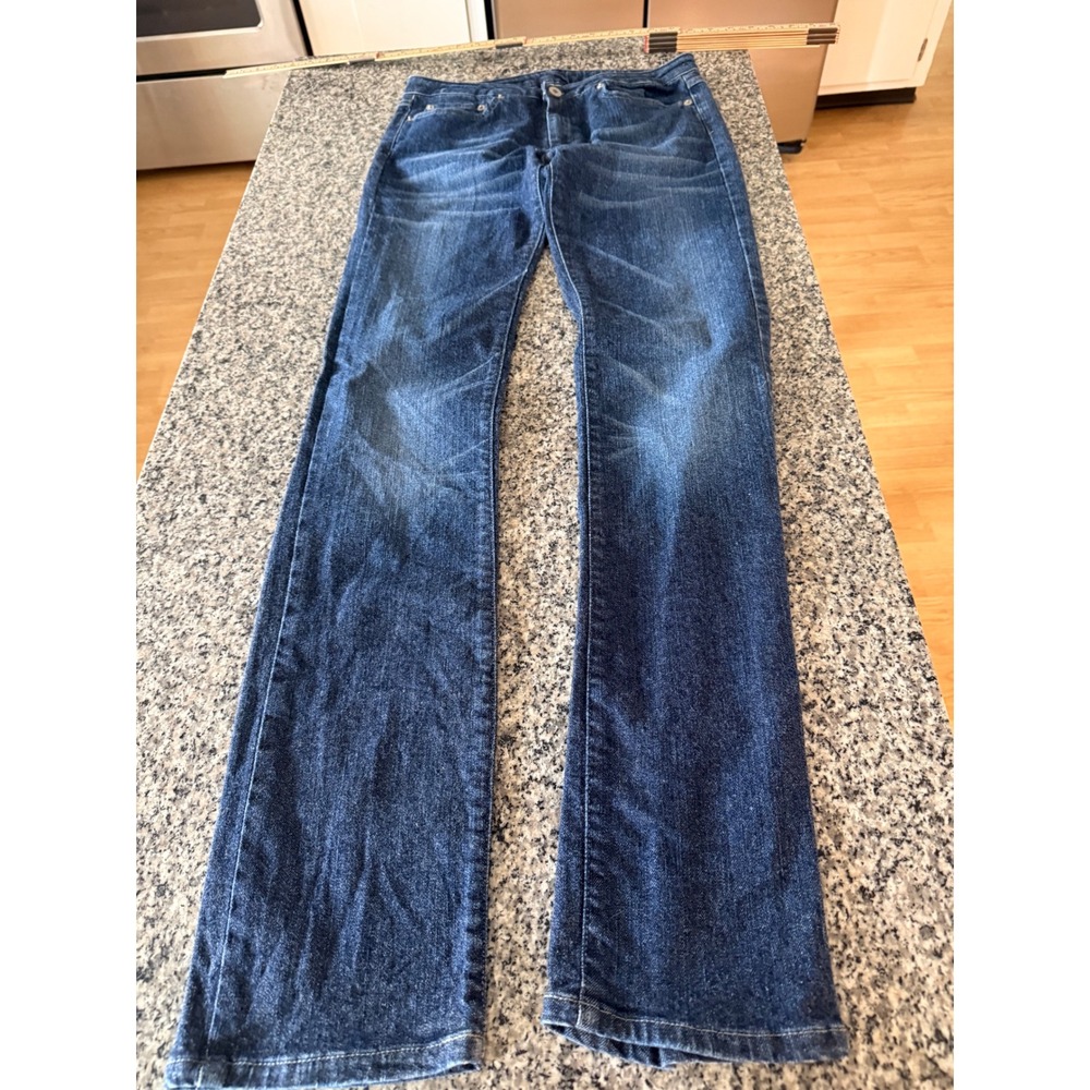 Diesel Starx Jeans Womens 27 Blue distressed Bootcut Low Rise Made in Italy